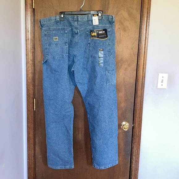 Relisted Lee carpenter loose fit straight leg retro stone men’s jean 42 x 32 - Picture 13 of 16